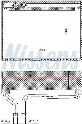 Випарник Nissens 92186