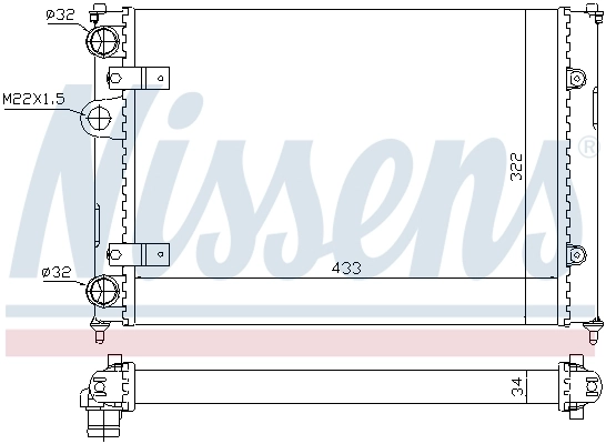 Радіатор охолодження Nissens 639981