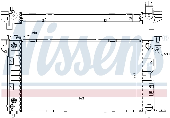 Радіатор охолодження Nissens 60984
