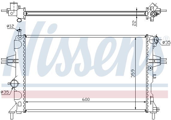 Радіатор охолодження Nissens 630041