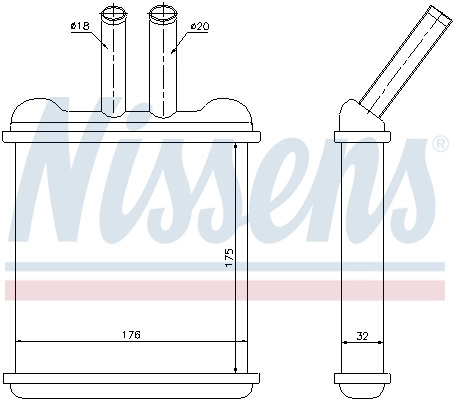 Радіатор обігрівача Nissens 76502