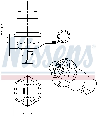 Клапан тиску кондиціонера Nissens 301088