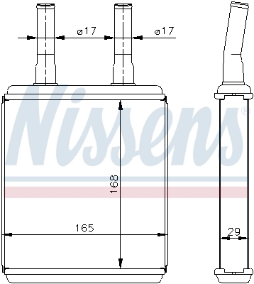 Радіатор обігрівача Nissens 77604