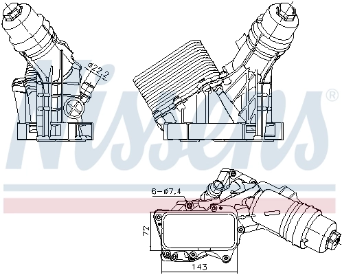Корпус масляного фільтра Polcar 20D2L89 ціна, від 126.69 USD