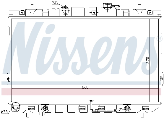 Радіатор 67493 Nissens