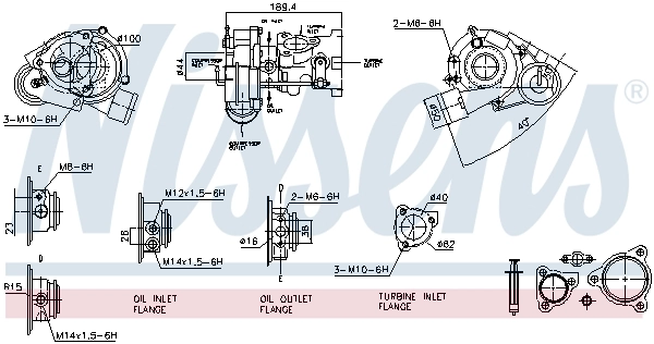 Турбокомпресор Borg-Warner 53039700073
