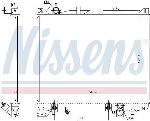 Радіатор 641776 Nissens