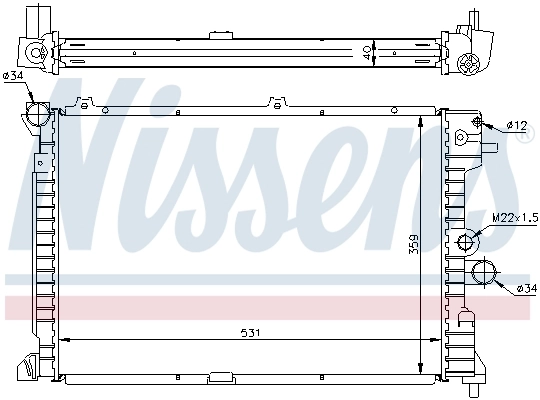 Радіатор охолодження Nissens 63289A