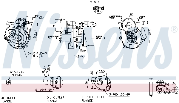 011TM16708000 Mahle Original Турбонаддув