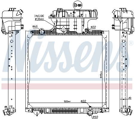 Радіатор 67225 Nissens