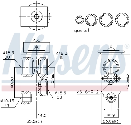 Клапан TRV, кондиціонера Nissens 999357