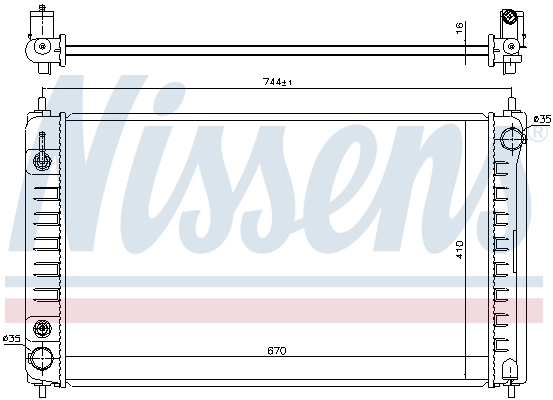 Радіатор 68762 Nissens