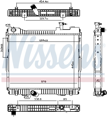 Радіатор 68742 Nissens