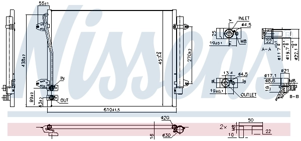 Радіатор охолодження кондиціонера Nissens 940864