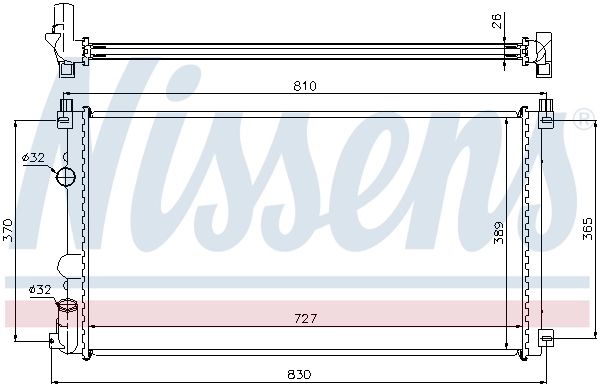 Радіатор 63824A Nissens