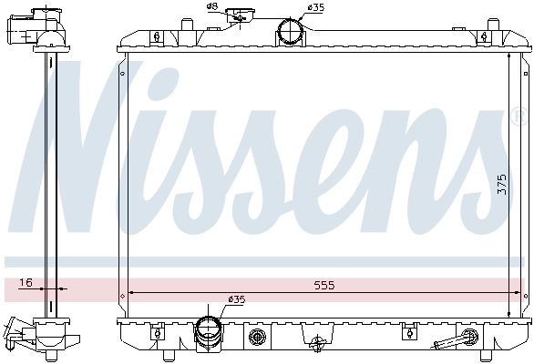 Радіатор 641755 Nissens