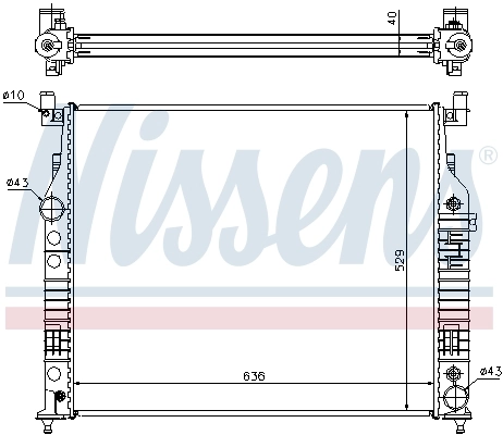 Радіатор охолодження Nissens 62577A