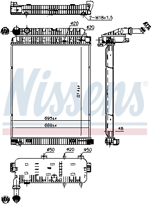 Радіатор основний AVA ME2146AVA ціна, від 540.25 USD