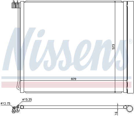 Конденсатор кондиціонера Nissens 940339 ціна, від 123.02 USD