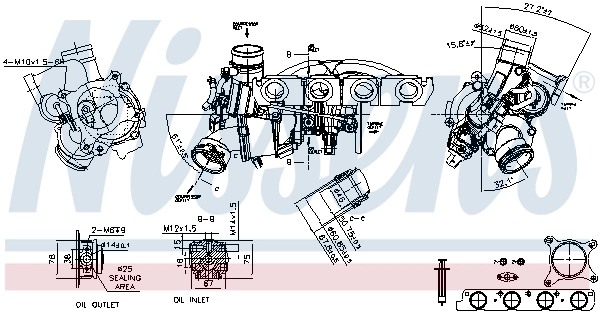 Турбіна Nissens 93194 ціна, від 613.47 USD