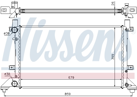 Радіатор 65231A Nissens