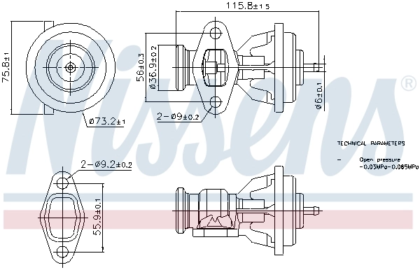 Клапан EGR рециркуляції газів Magneti Marelli EV119