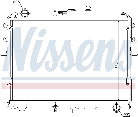 Радіатор охолодження Nissens 67358