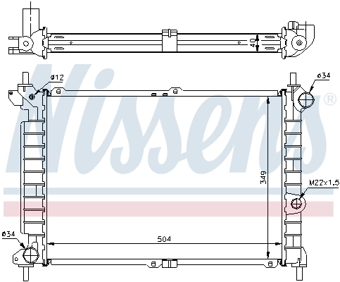 Радіатор 63291A Nissens