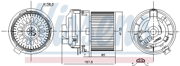 Моторчик пічки Nissens 87508