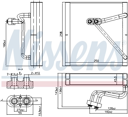 Випарник Nissens 92353