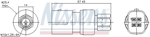 Клапан тиску кондиціонера Nissens 301002