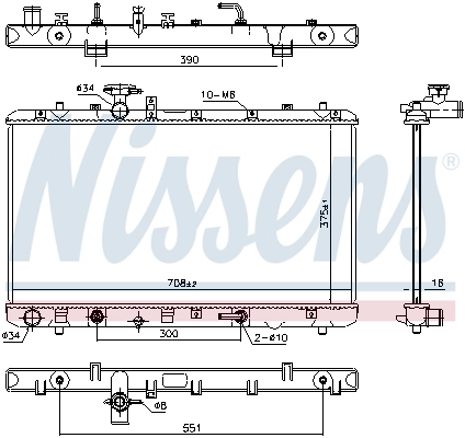 Радіатор 64255 Nissens
