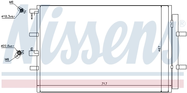 Радіатор охолодження кондиціонера Nissens 940330