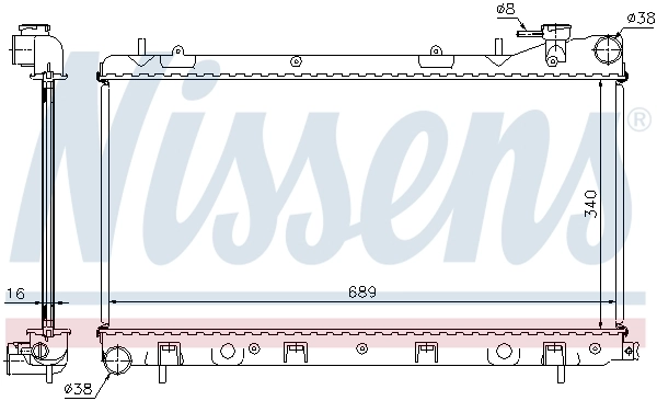 Радіатор 67704A Nissens