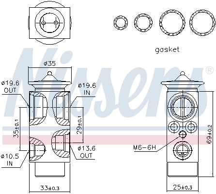 Клапан TRV, кондиціонера Mercedes A0038307384 ціна, від 32.05 USD