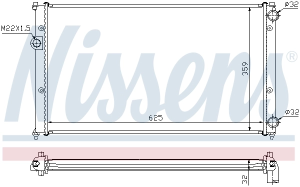 Радіатор 652441 Nissens