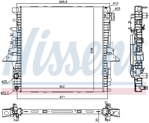 Радіатор основний Britpart LR015560 ціна, від 183.64 USD