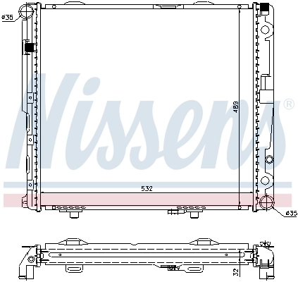 Радіатор 62693A Nissens