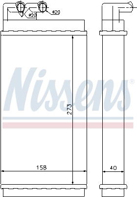 Радіатор обігрівача Nissens 70230