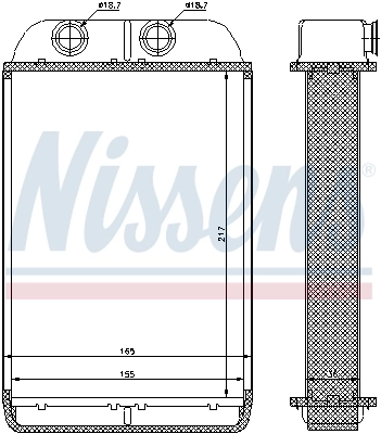 Радіатор обігрівача Nissens 70232