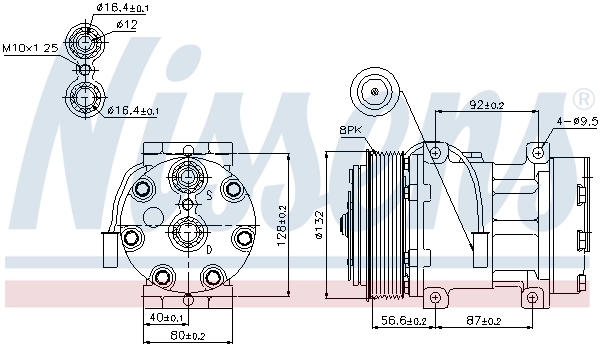 89140 Nissens Компресор холодоагенту