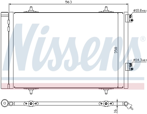 940189 Nissens Конденсатор