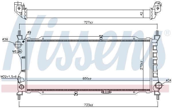 Радіатор 63286A Nissens