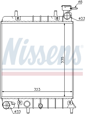 Радіатор 67022 Nissens