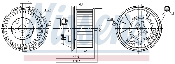 Моторчик пічки Nissens 87187