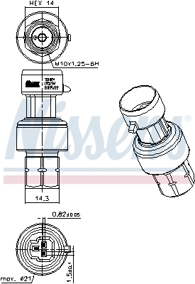 Клапан тиску кондиціонера Nissens 301024