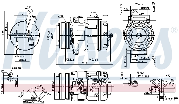890292 Nissens Компресор холодоагенту
