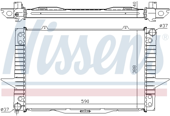 Радіатор 65536A Nissens