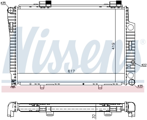 Радіатор охолодження Nissens 62750A