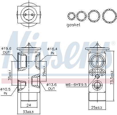 Клапан TRV, кондиціонера Nissens 999358